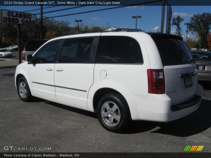 Stone White / Dark Slate Gray/Light Shale 2010 Dodge Grand Caravan SXT
