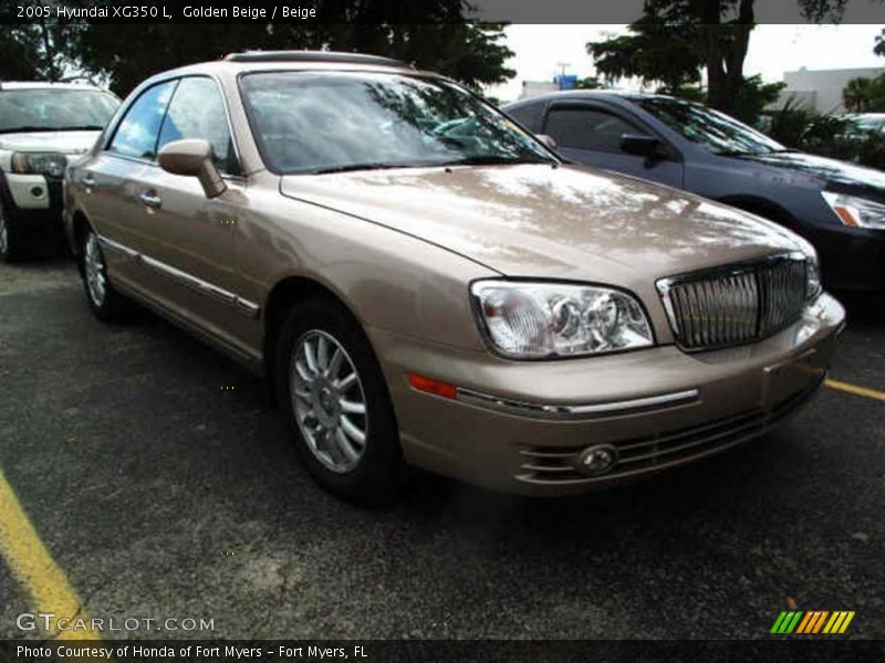 Golden Beige / Beige 2005 Hyundai XG350 L