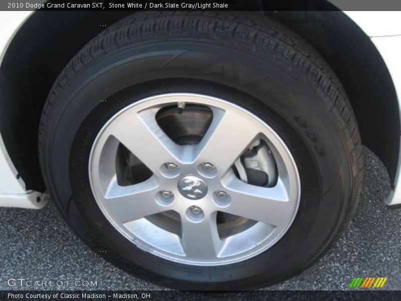 Stone White / Dark Slate Gray/Light Shale 2010 Dodge Grand Caravan SXT