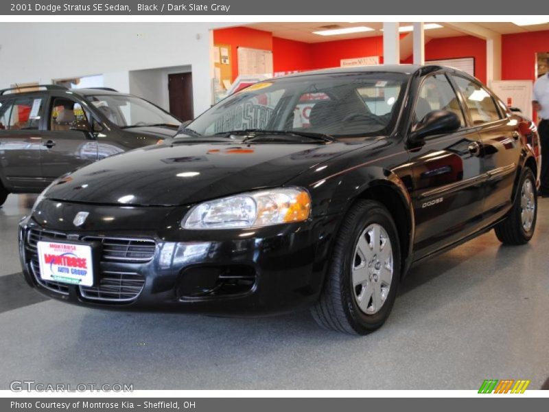 Black / Dark Slate Gray 2001 Dodge Stratus SE Sedan