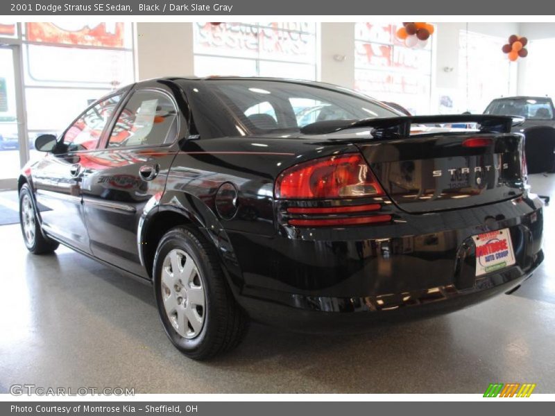 Black / Dark Slate Gray 2001 Dodge Stratus SE Sedan