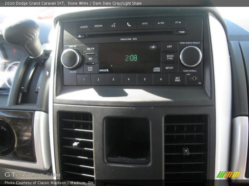 Stone White / Dark Slate Gray/Light Shale 2010 Dodge Grand Caravan SXT