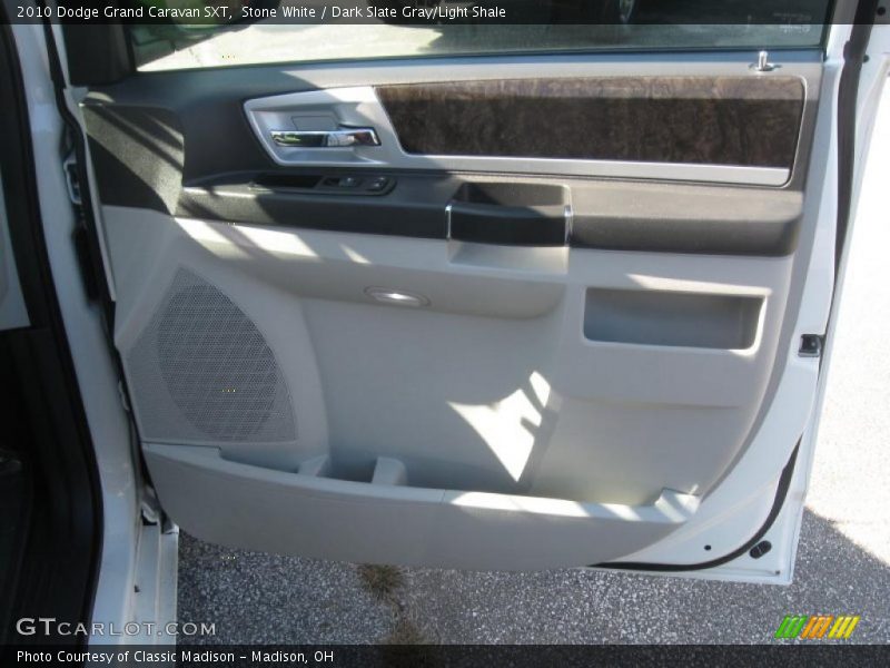 Stone White / Dark Slate Gray/Light Shale 2010 Dodge Grand Caravan SXT