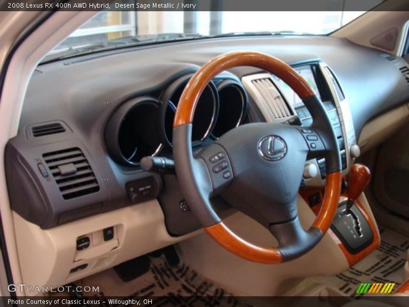 Desert Sage Metallic / Ivory 2008 Lexus RX 400h AWD Hybrid