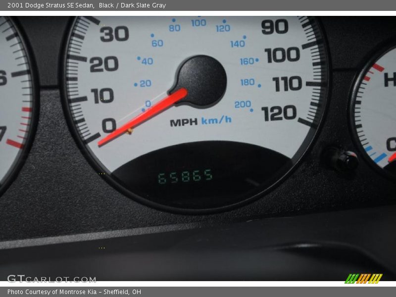 Black / Dark Slate Gray 2001 Dodge Stratus SE Sedan