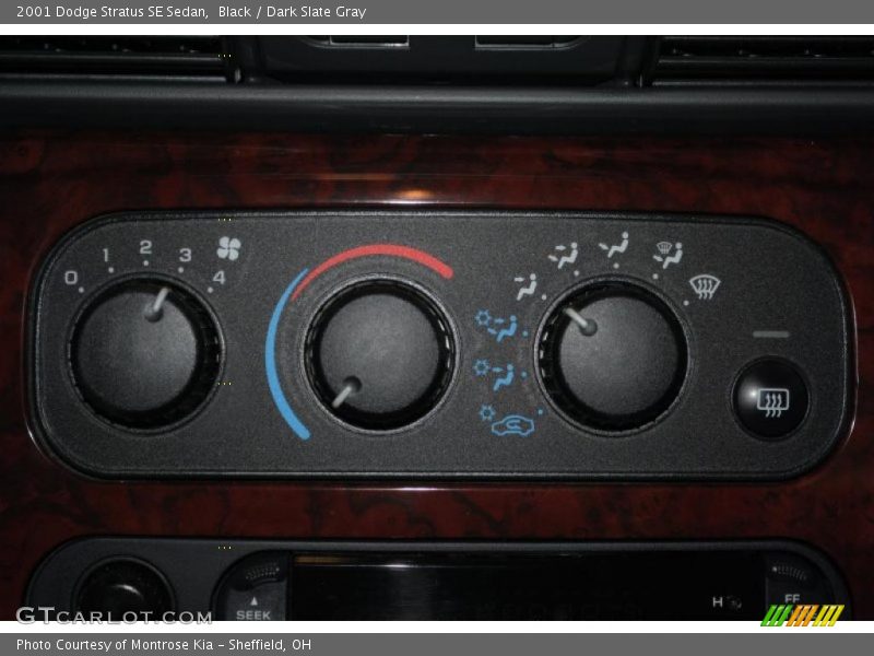 Controls of 2001 Stratus SE Sedan