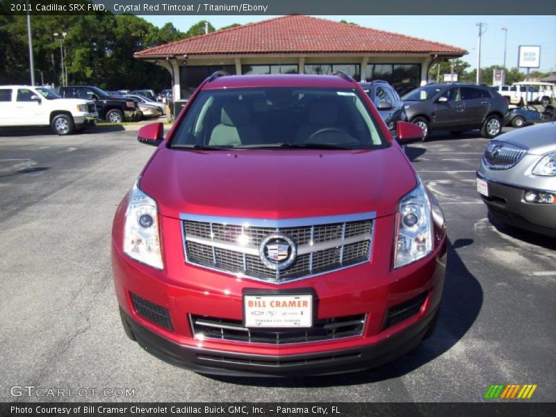 Crystal Red Tintcoat / Titanium/Ebony 2011 Cadillac SRX FWD