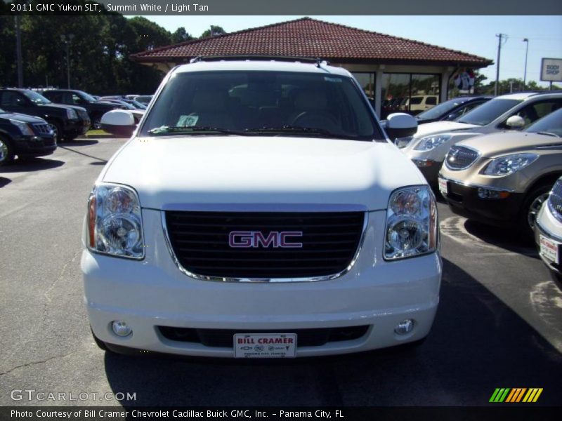Summit White / Light Tan 2011 GMC Yukon SLT