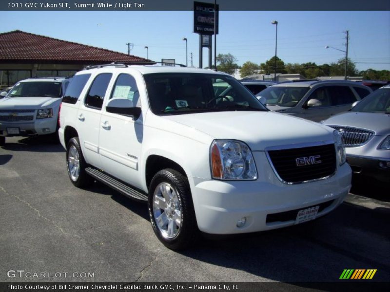 Summit White / Light Tan 2011 GMC Yukon SLT