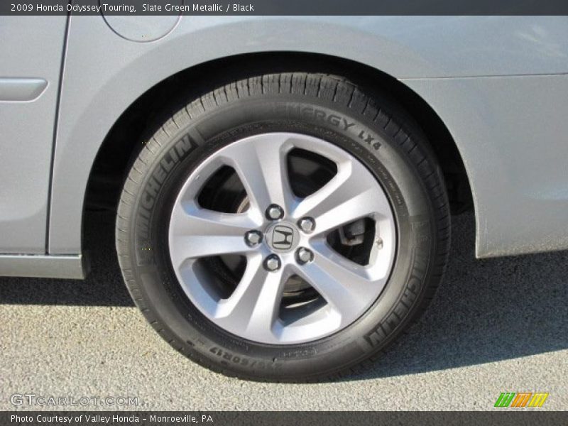Slate Green Metallic / Black 2009 Honda Odyssey Touring
