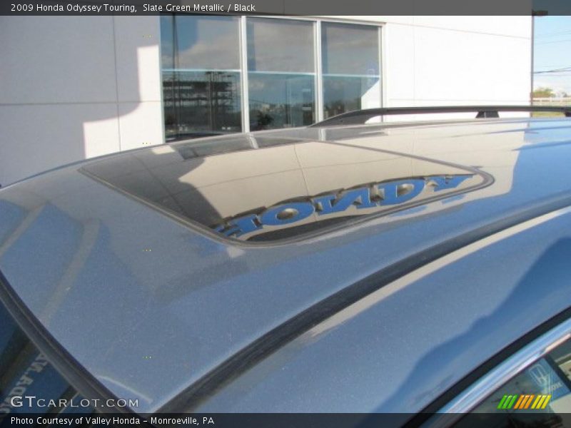 Slate Green Metallic / Black 2009 Honda Odyssey Touring
