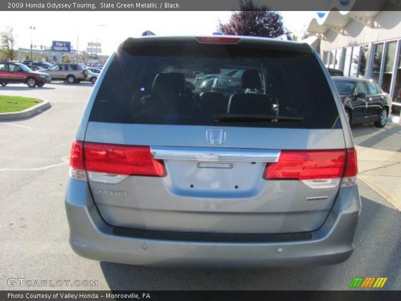 Slate Green Metallic / Black 2009 Honda Odyssey Touring