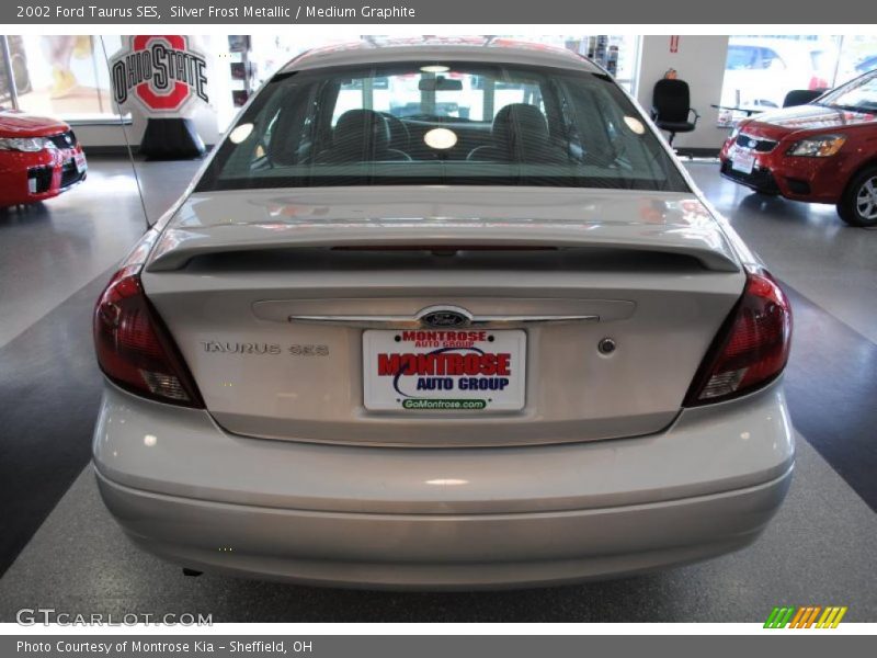 Silver Frost Metallic / Medium Graphite 2002 Ford Taurus SES