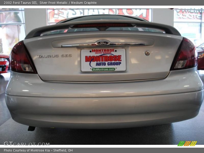 Silver Frost Metallic / Medium Graphite 2002 Ford Taurus SES