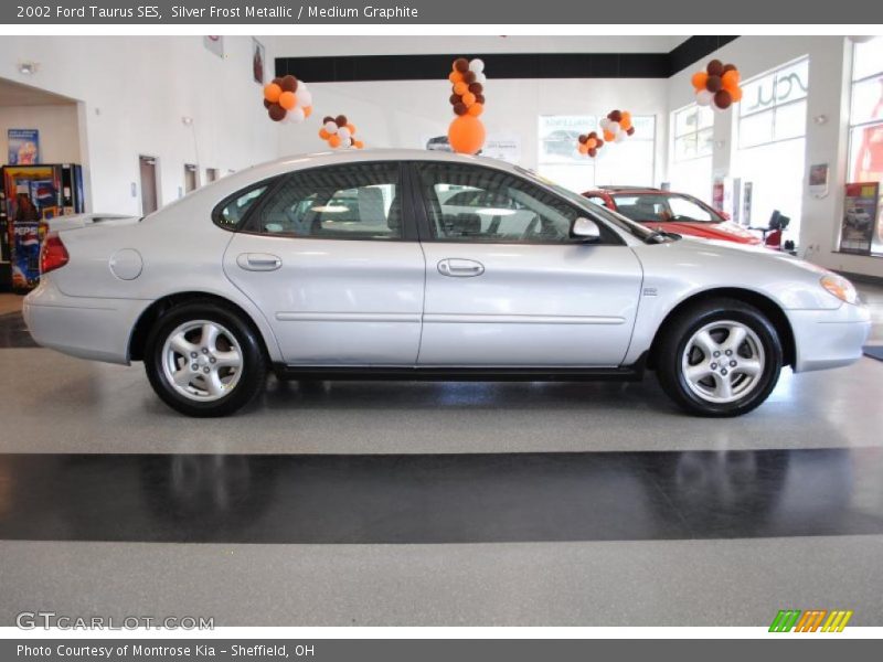 Silver Frost Metallic / Medium Graphite 2002 Ford Taurus SES