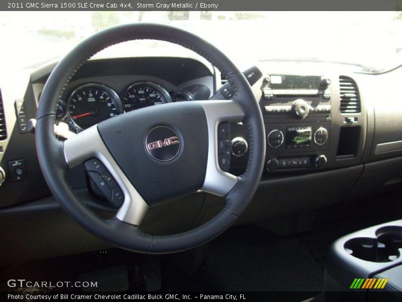 Storm Gray Metallic / Ebony 2011 GMC Sierra 1500 SLE Crew Cab 4x4