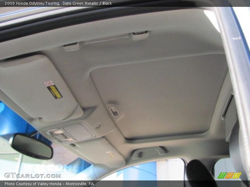 Slate Green Metallic / Black 2009 Honda Odyssey Touring