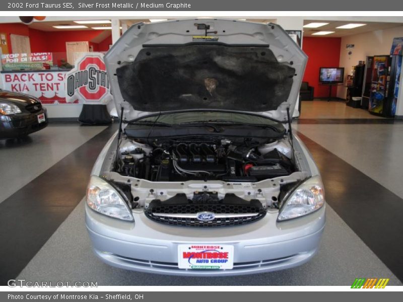 Silver Frost Metallic / Medium Graphite 2002 Ford Taurus SES