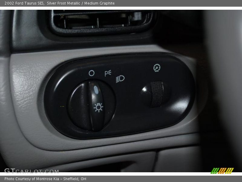 Silver Frost Metallic / Medium Graphite 2002 Ford Taurus SES