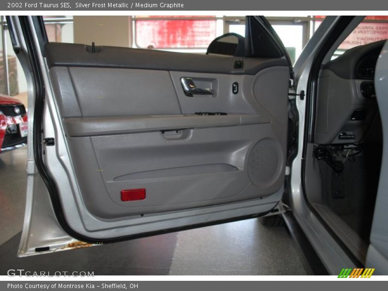Silver Frost Metallic / Medium Graphite 2002 Ford Taurus SES