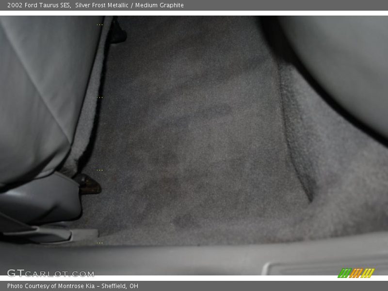 Silver Frost Metallic / Medium Graphite 2002 Ford Taurus SES