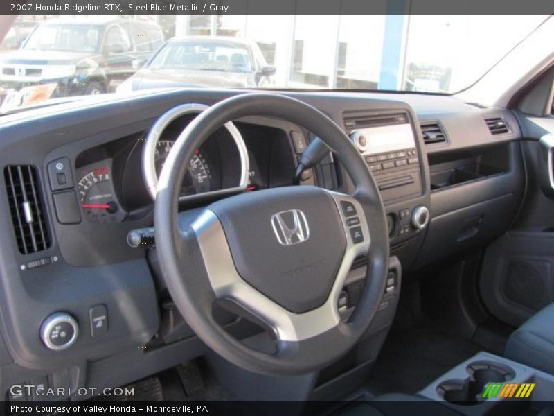 Steel Blue Metallic / Gray 2007 Honda Ridgeline RTX