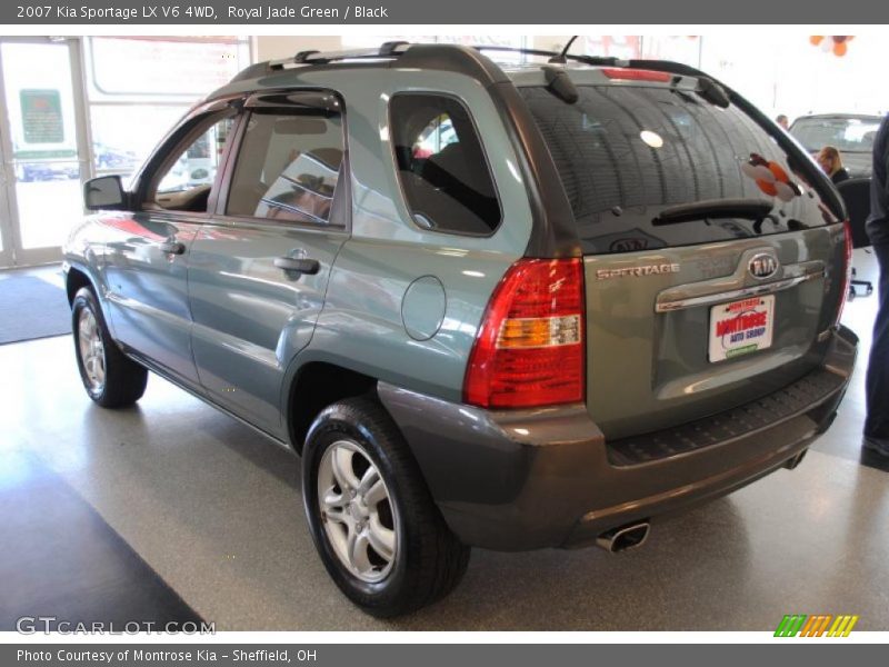 Royal Jade Green / Black 2007 Kia Sportage LX V6 4WD