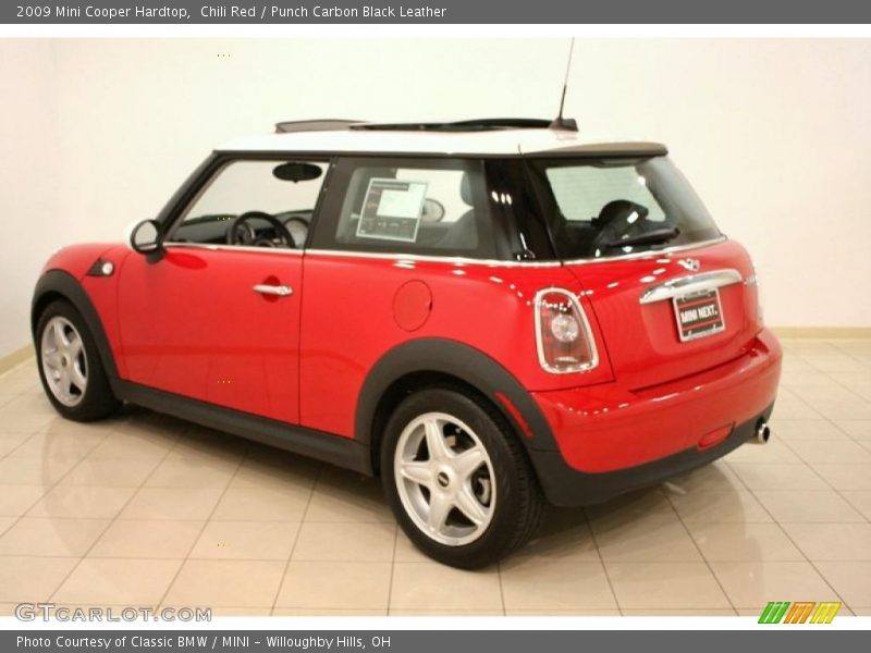 Chili Red / Punch Carbon Black Leather 2009 Mini Cooper Hardtop