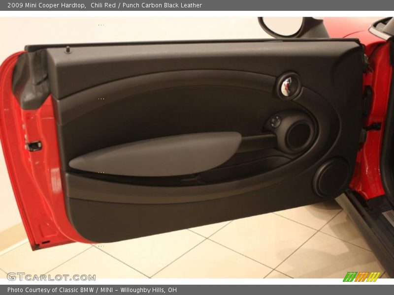 Chili Red / Punch Carbon Black Leather 2009 Mini Cooper Hardtop
