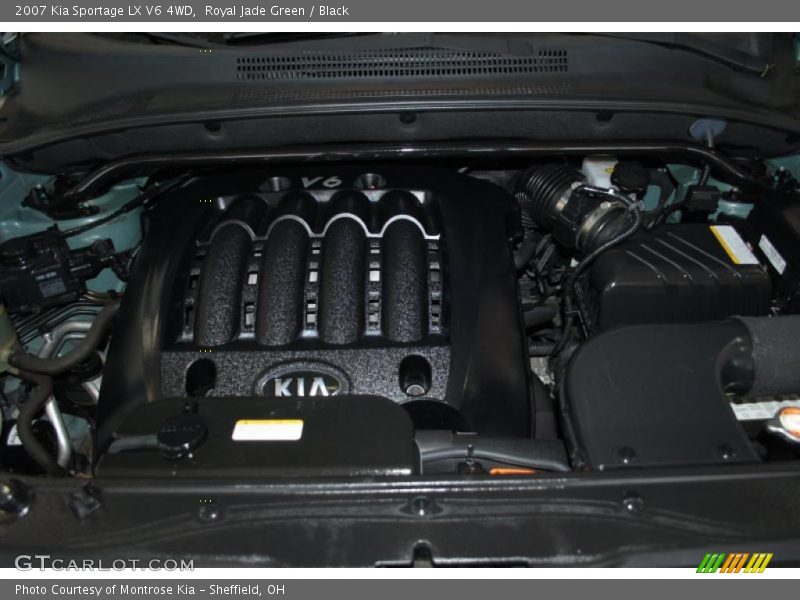 Royal Jade Green / Black 2007 Kia Sportage LX V6 4WD