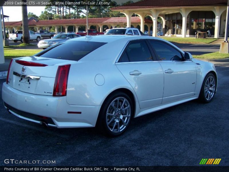 White Diamond Tri-Coat / Ebony 2009 Cadillac CTS -V Sedan