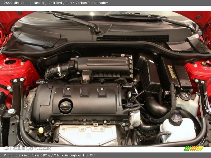 Chili Red / Punch Carbon Black Leather 2009 Mini Cooper Hardtop