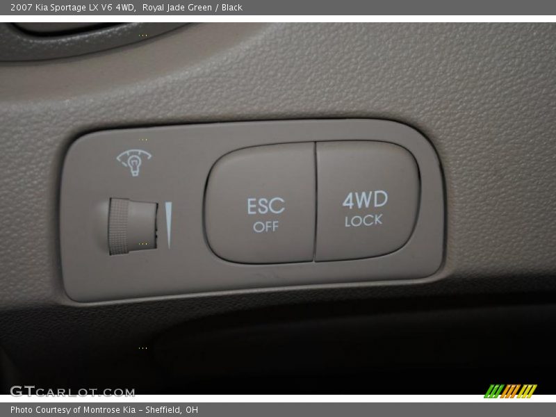 Royal Jade Green / Black 2007 Kia Sportage LX V6 4WD