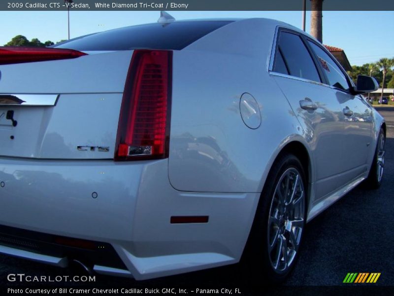 White Diamond Tri-Coat / Ebony 2009 Cadillac CTS -V Sedan