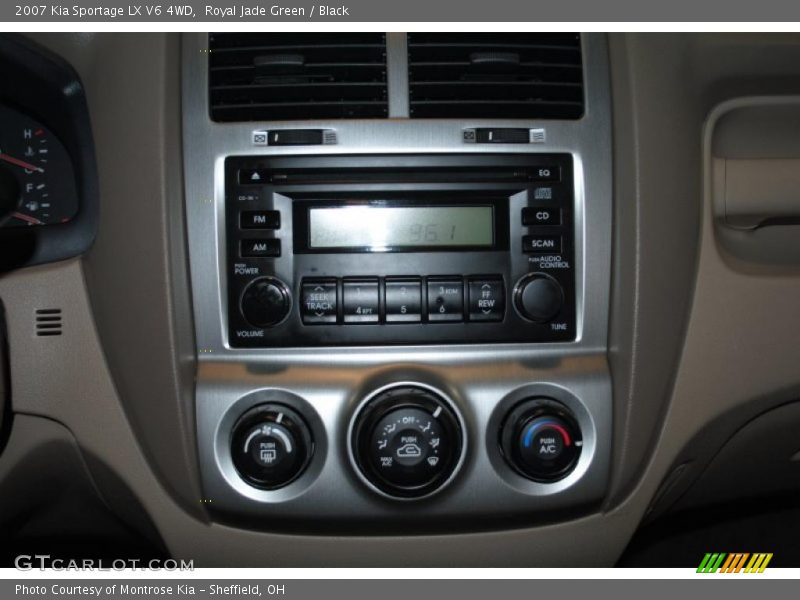 Royal Jade Green / Black 2007 Kia Sportage LX V6 4WD