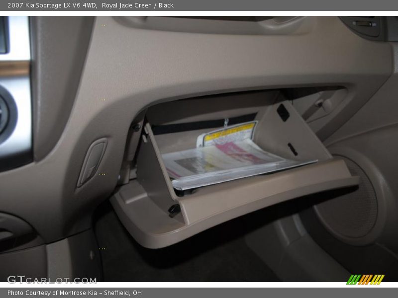 Royal Jade Green / Black 2007 Kia Sportage LX V6 4WD