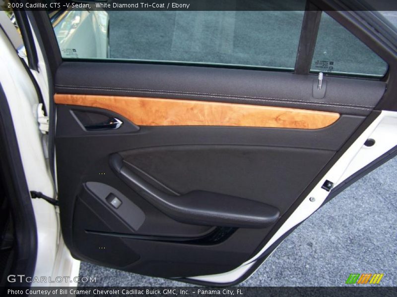 White Diamond Tri-Coat / Ebony 2009 Cadillac CTS -V Sedan