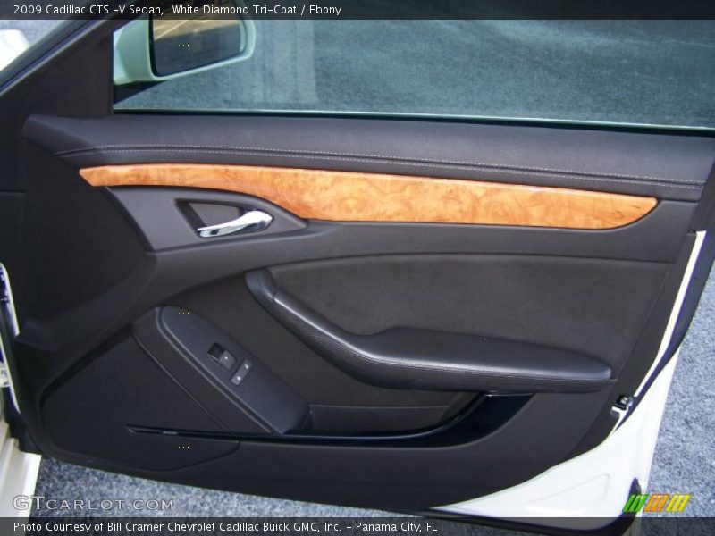 White Diamond Tri-Coat / Ebony 2009 Cadillac CTS -V Sedan
