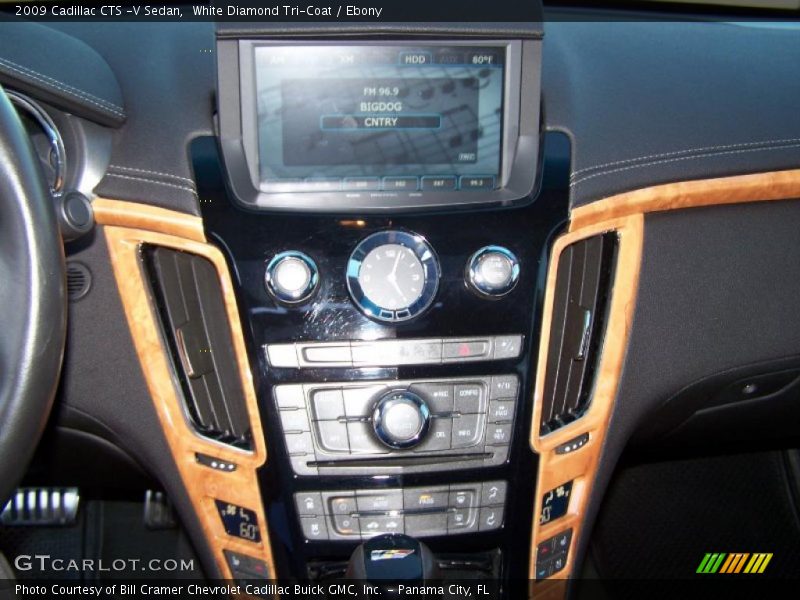 White Diamond Tri-Coat / Ebony 2009 Cadillac CTS -V Sedan