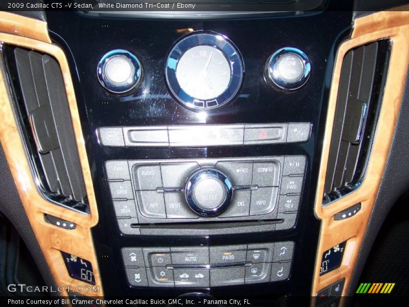 White Diamond Tri-Coat / Ebony 2009 Cadillac CTS -V Sedan