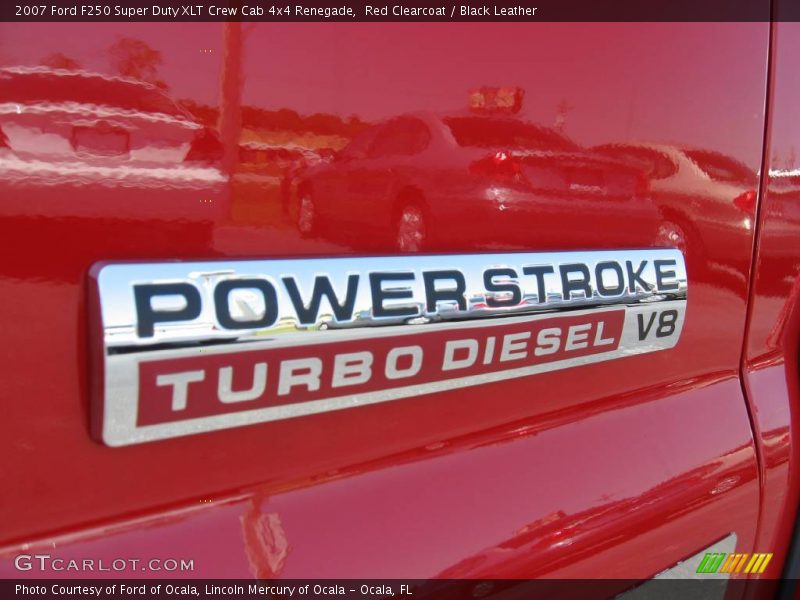 Red Clearcoat / Black Leather 2007 Ford F250 Super Duty XLT Crew Cab 4x4 Renegade
