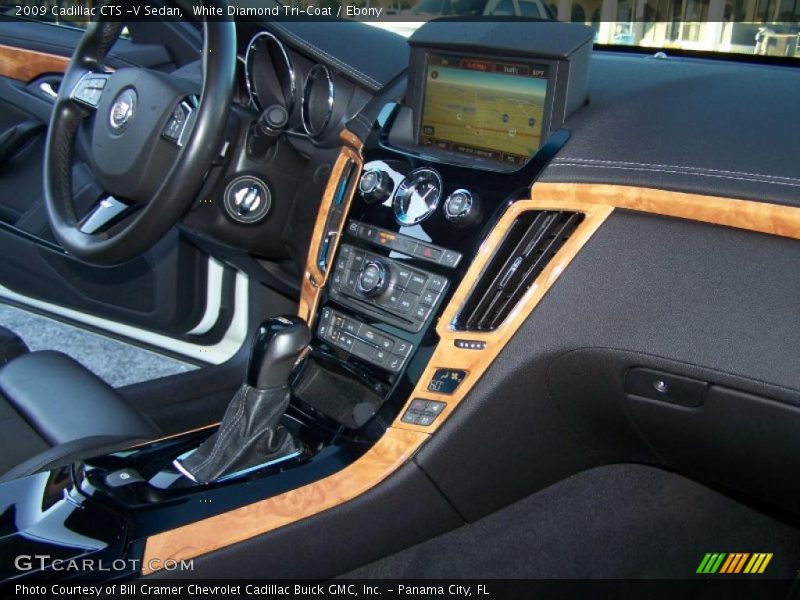 White Diamond Tri-Coat / Ebony 2009 Cadillac CTS -V Sedan