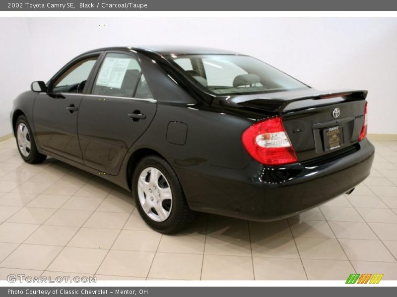 Black / Charcoal/Taupe 2002 Toyota Camry SE