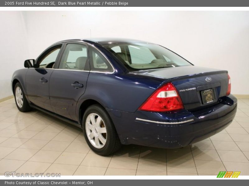 Dark Blue Pearl Metallic / Pebble Beige 2005 Ford Five Hundred SE