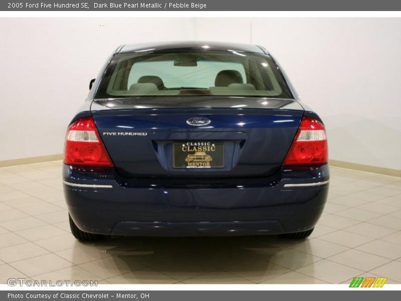 Dark Blue Pearl Metallic / Pebble Beige 2005 Ford Five Hundred SE