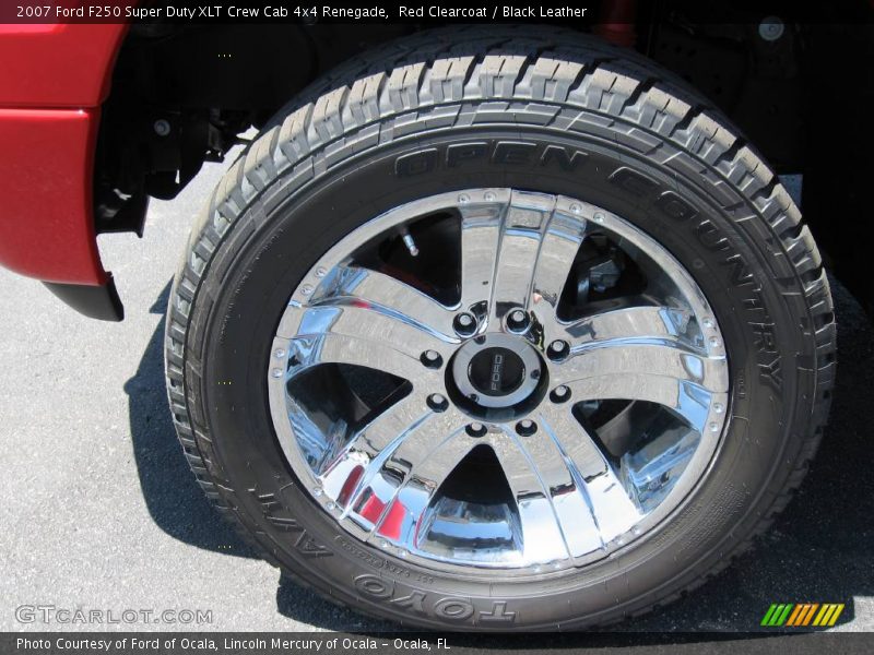 Red Clearcoat / Black Leather 2007 Ford F250 Super Duty XLT Crew Cab 4x4 Renegade