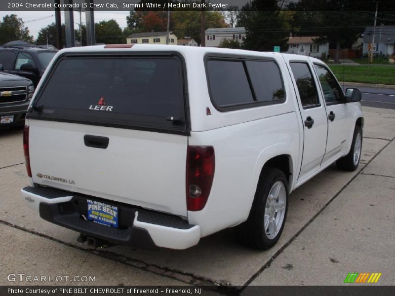 Summit White / Medium Dark Pewter 2004 Chevrolet Colorado LS Crew Cab