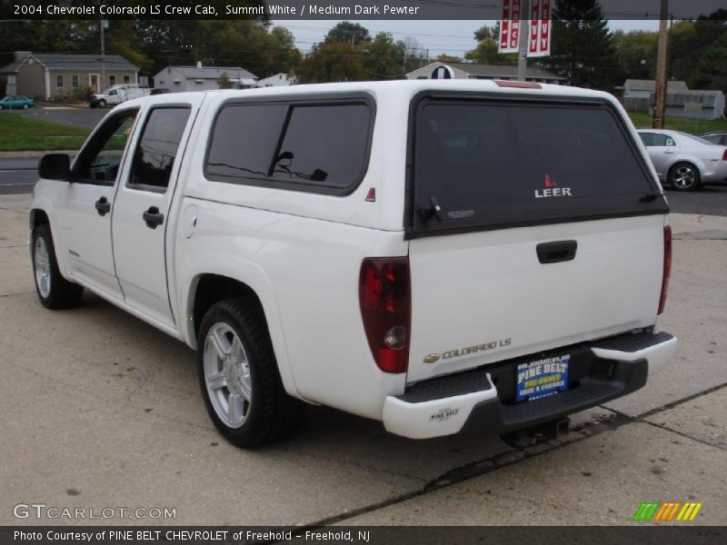 Summit White / Medium Dark Pewter 2004 Chevrolet Colorado LS Crew Cab