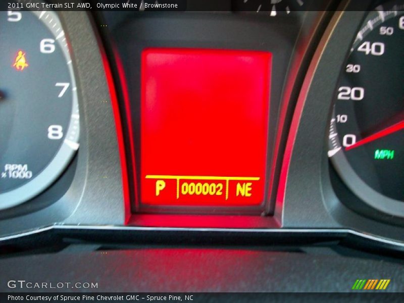 Olympic White / Brownstone 2011 GMC Terrain SLT AWD