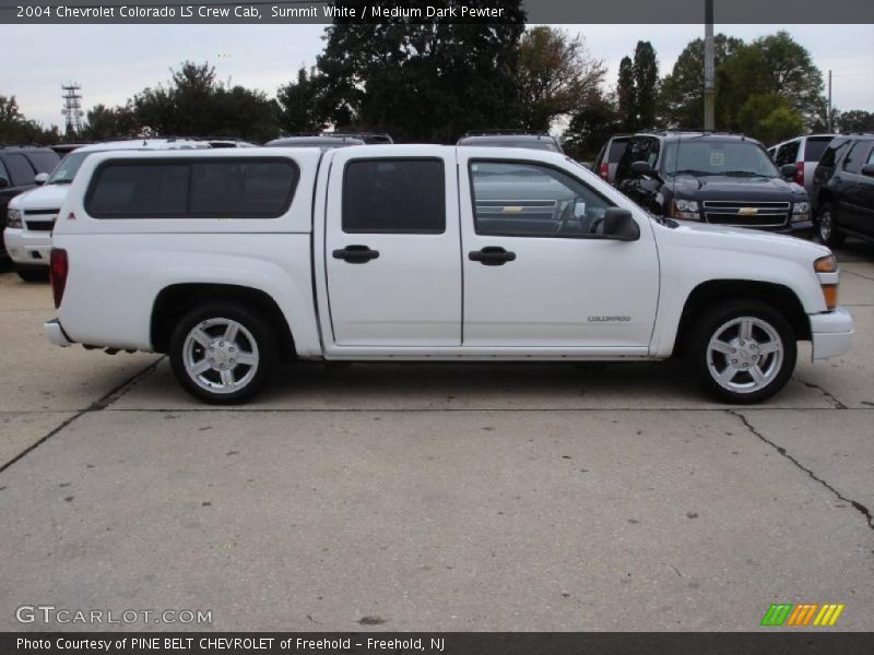 Summit White / Medium Dark Pewter 2004 Chevrolet Colorado LS Crew Cab